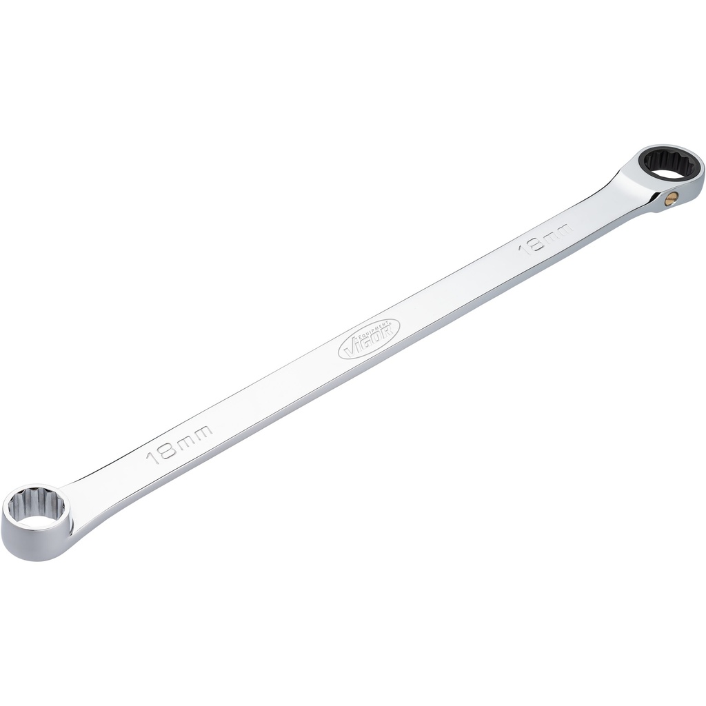 Ratcheting box-end wrench, extra long 18 mm (V7031-18, VIGOR)