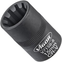 Brake caliper socket, hexagon 8 mm, 3/8 in., V7158-8, VIGOR
