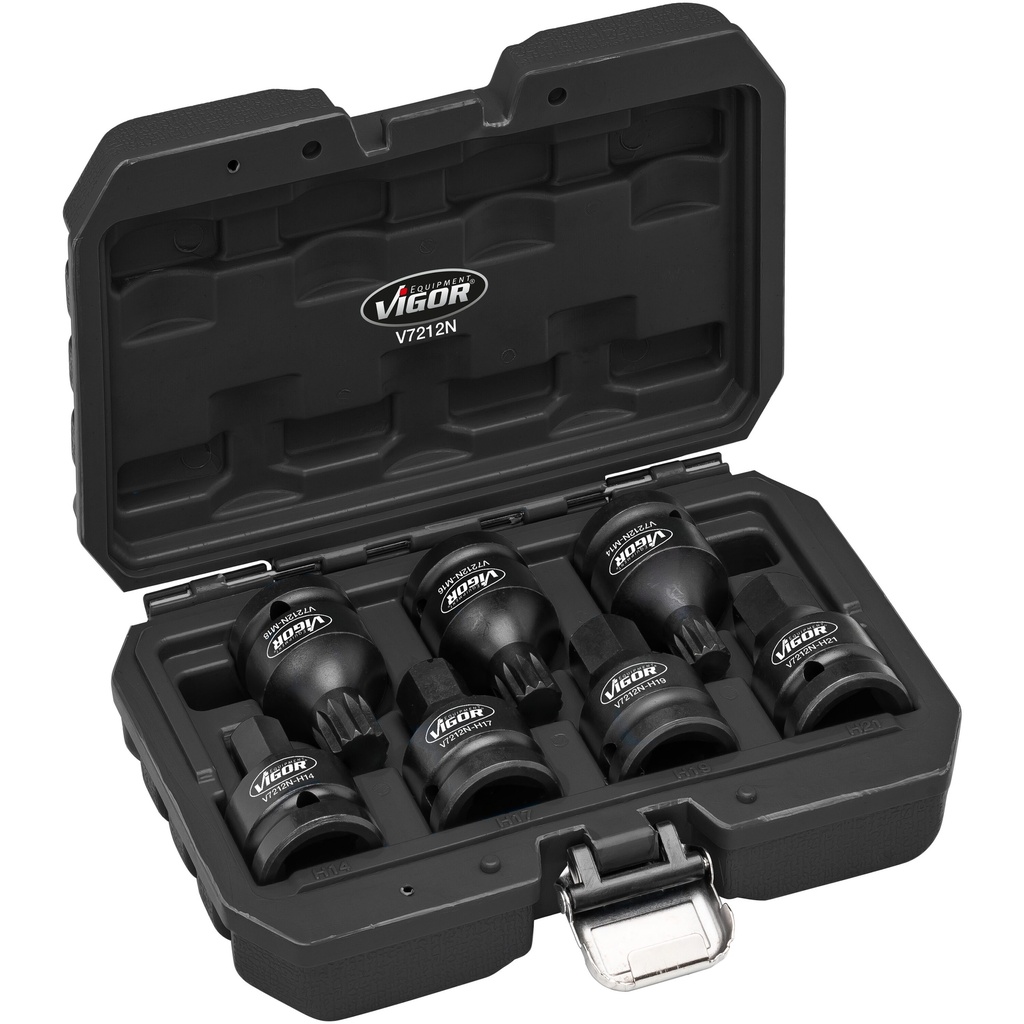 Impact socket set V7212N, VIGOR