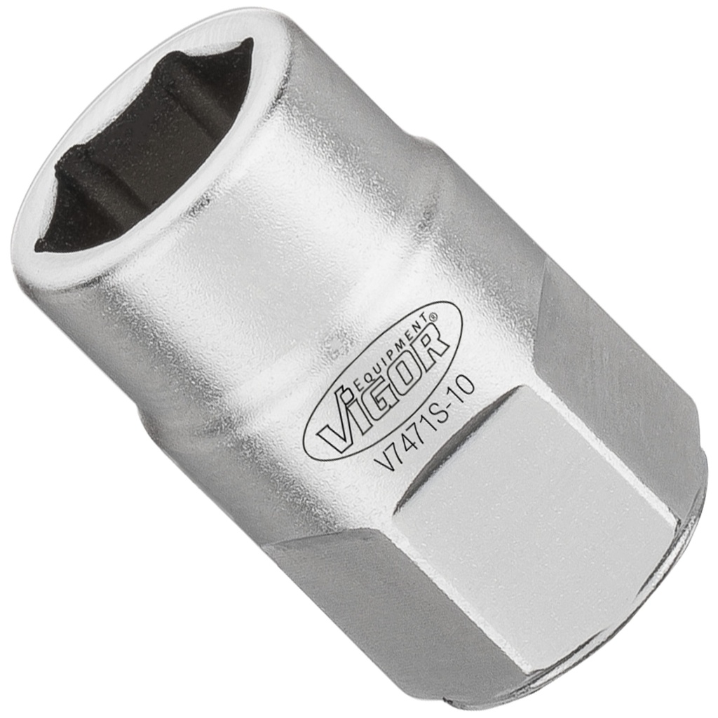 Brake bleeder socket short 10 mm (V7471S-10, VIGOR)