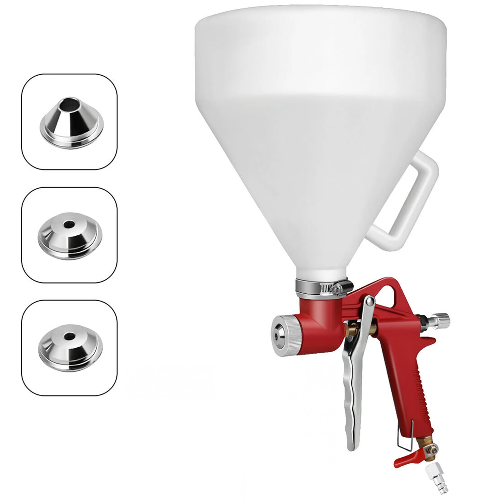⬡ Air hopper gun with interchangeable nozzles Ø4.0, 6.0, 8.0 mm (HP01)