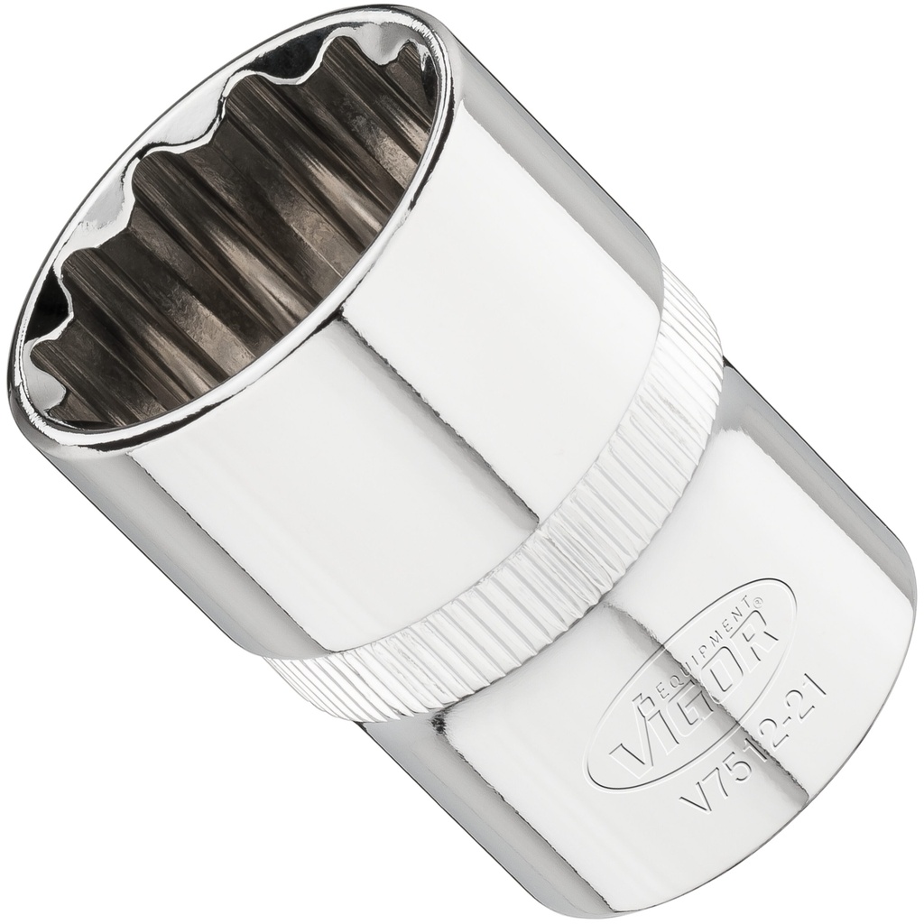 Socket 12-point 1/2 in. 21 mm (V7512-21, VIGOR)