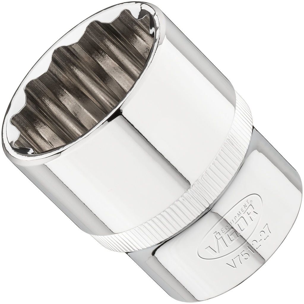 Socket 1/2 in. 27 mm V7512-27, VIGOR