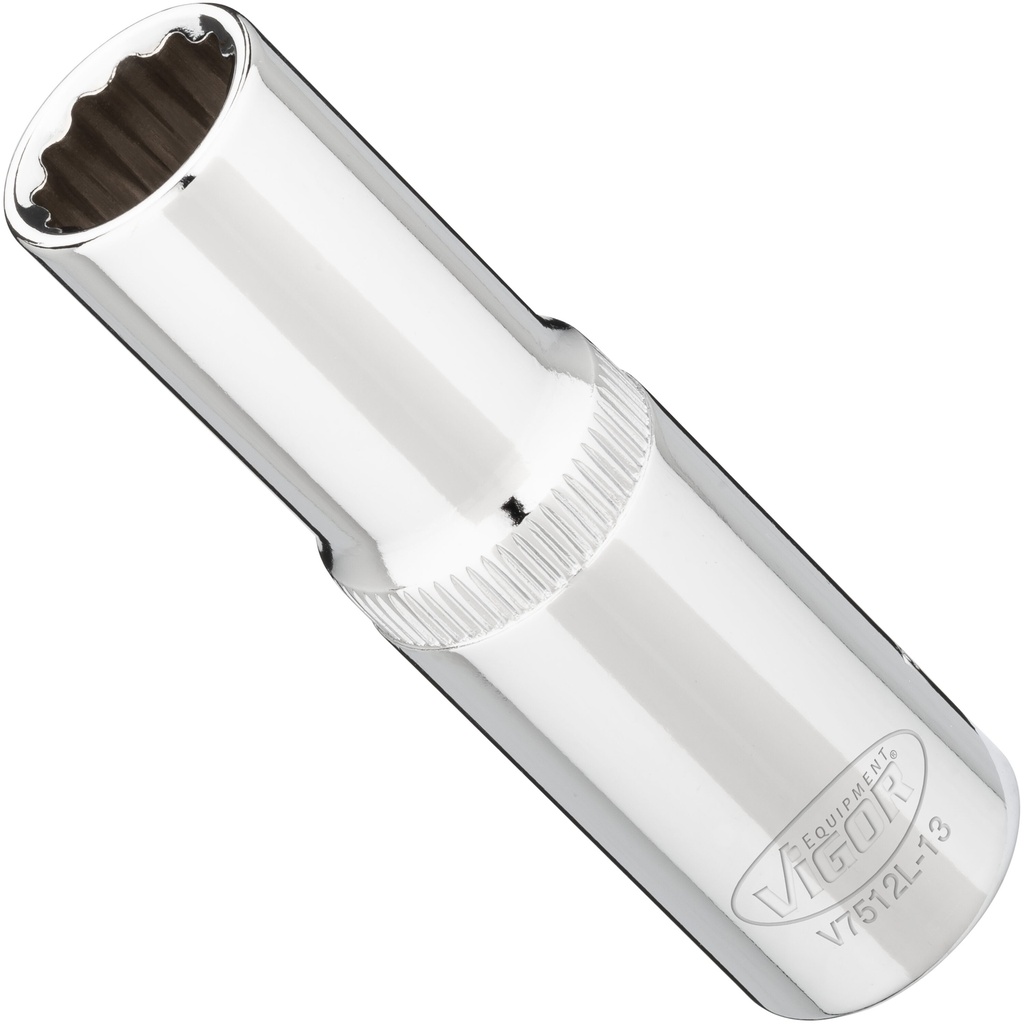 Socket, long 13 mm, 1/2 inch V7512L-13, VIGOR