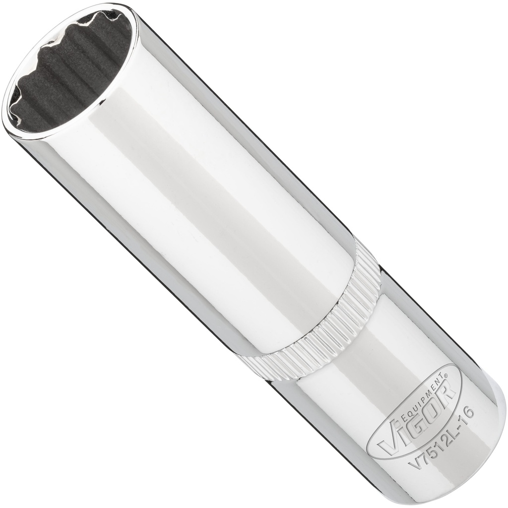 Long socket 16 mm, 1/2 in. V7512L-16, VIGOR