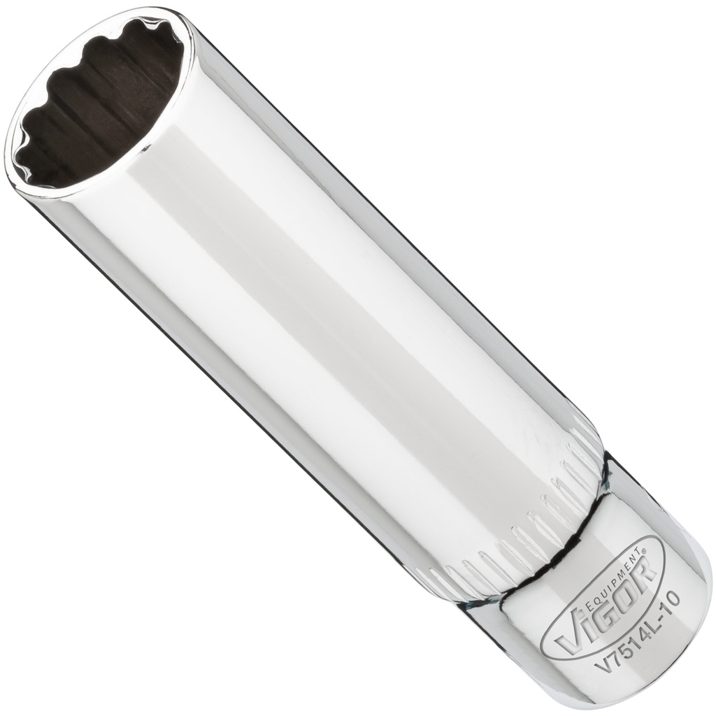 Long socket 10 mm, 1/4 in. V7514L-10, VIGOR