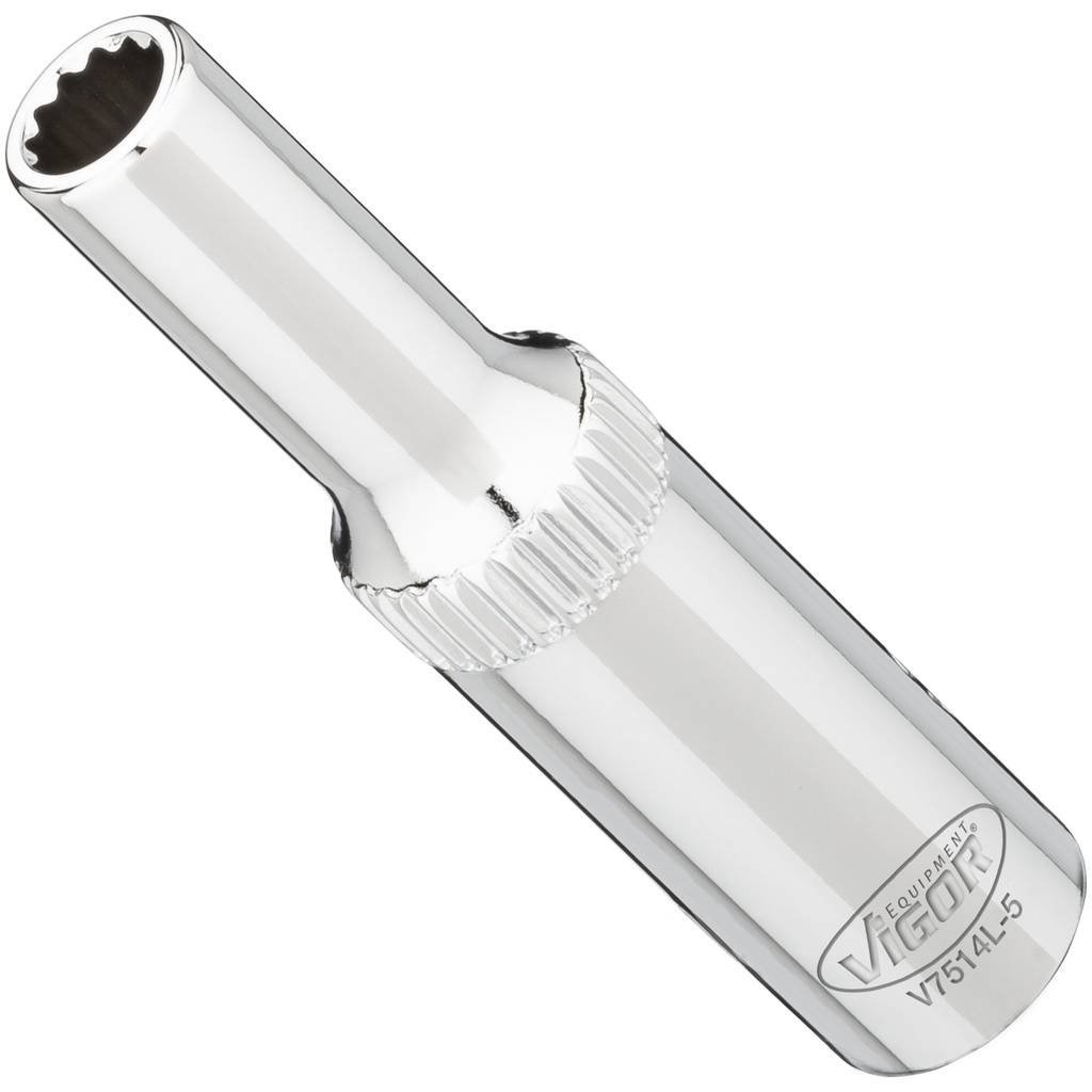 Long socket 5 mm, 1/4 in. V7514L-5, VIGOR