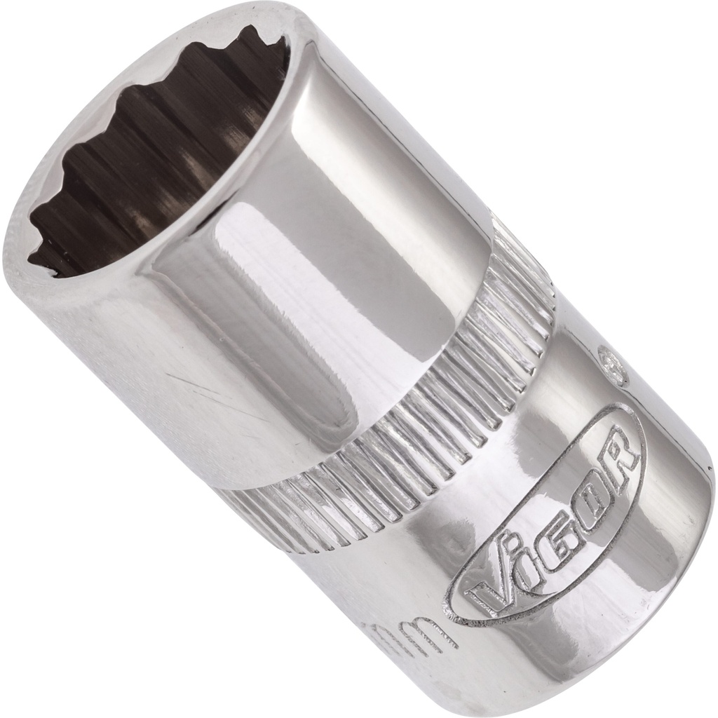 Dvylikakampė galvutė 12 mm, 3/8 col., V7538-12, VIGOR