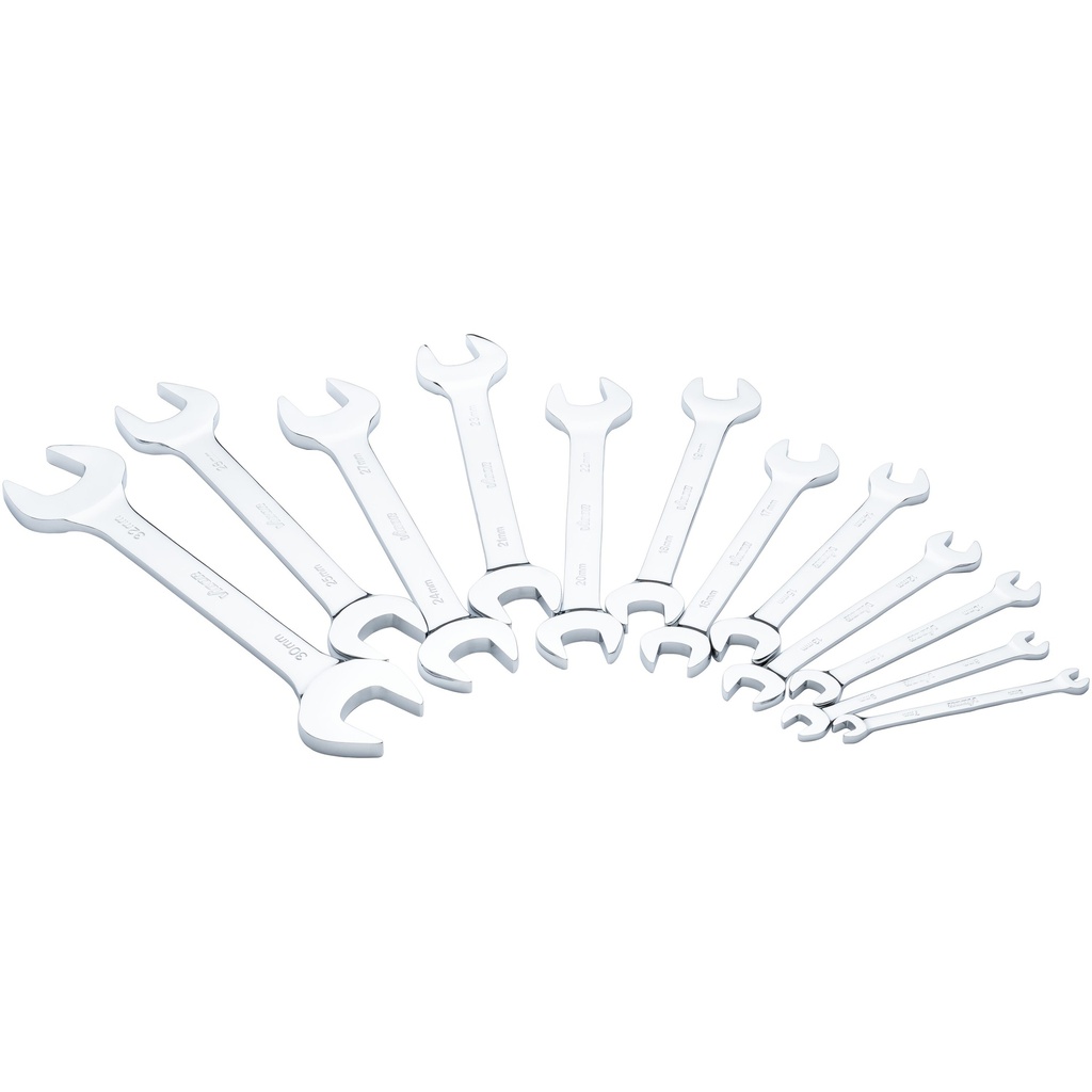 Double open-end wrench set V7730/12, VIGOR
