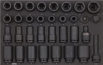 Smūginių galvučių komplektas vežimėliams, 33vnt., 403301, SONIC EQUIPMENT