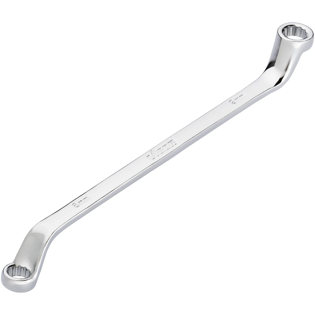 Double box-end wrench, 8 × 9 mm (V7750-8X9, VIGOR)