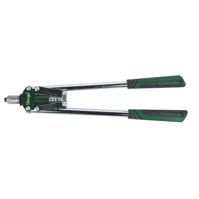 ⬡ Ilgarankis rankinis kniedytuvas L=450 mm, kniedėms Ø2,4-4,8 mm (CL608617, CHANGLU TOOLS)