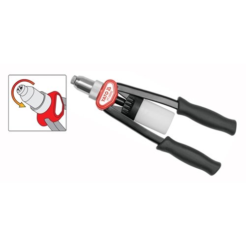 ⬡ Hand riveter with rotary head 328 mm (YT36092, YATO)