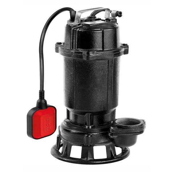 ⬡ Dirty water drainage pump with crusher and float 750 W 230 V (YT85350, YATO)