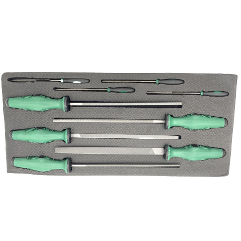 ⬡ Dėklas. Dildžių rinkinys 9 vnt. (CL105913, CHANGLU TOOLS)