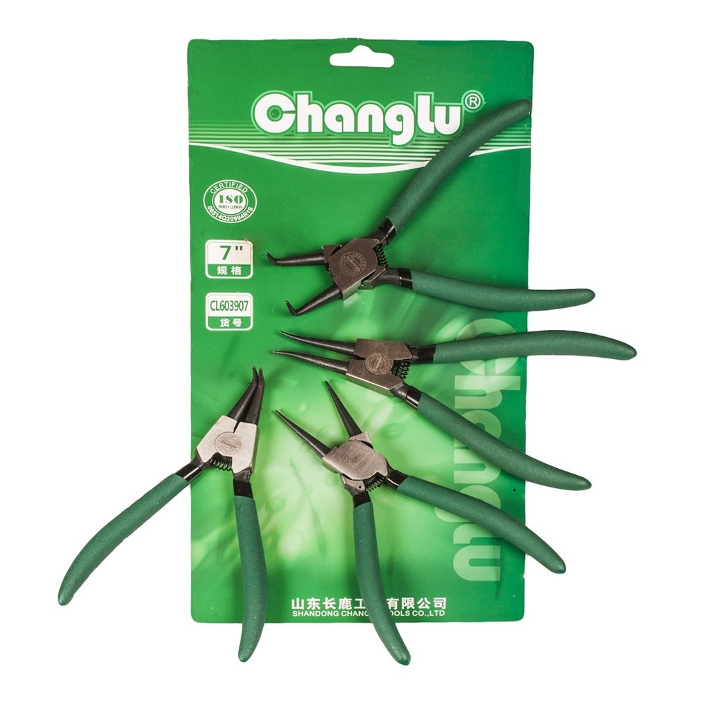 ⬡ Snap ring pliers set 4pcs (CL603907, CHANGLU TOOLS)