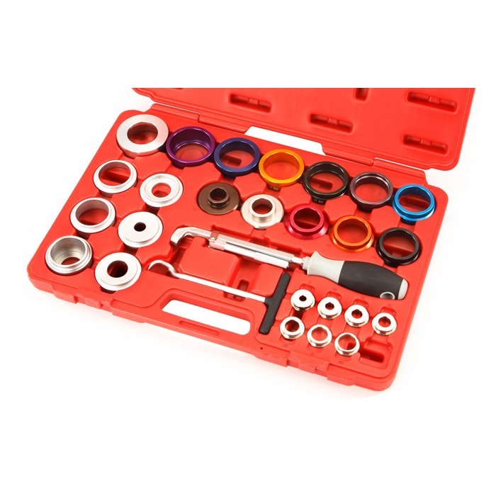 ⬡ Master crank seal remover / installer kit, 27 pcs (AT1361, ELLIENT TOOLS)