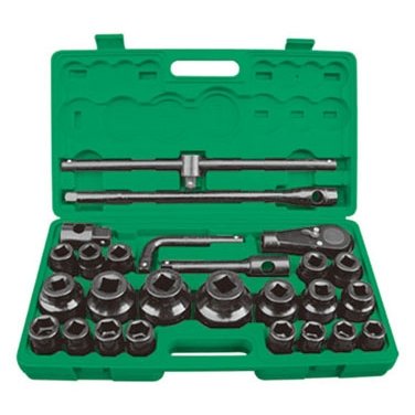 ⬡ Galvučių rinkinys 3/4" + 1" 26 vnt. (CL103526, CHANGLU TOOLS)