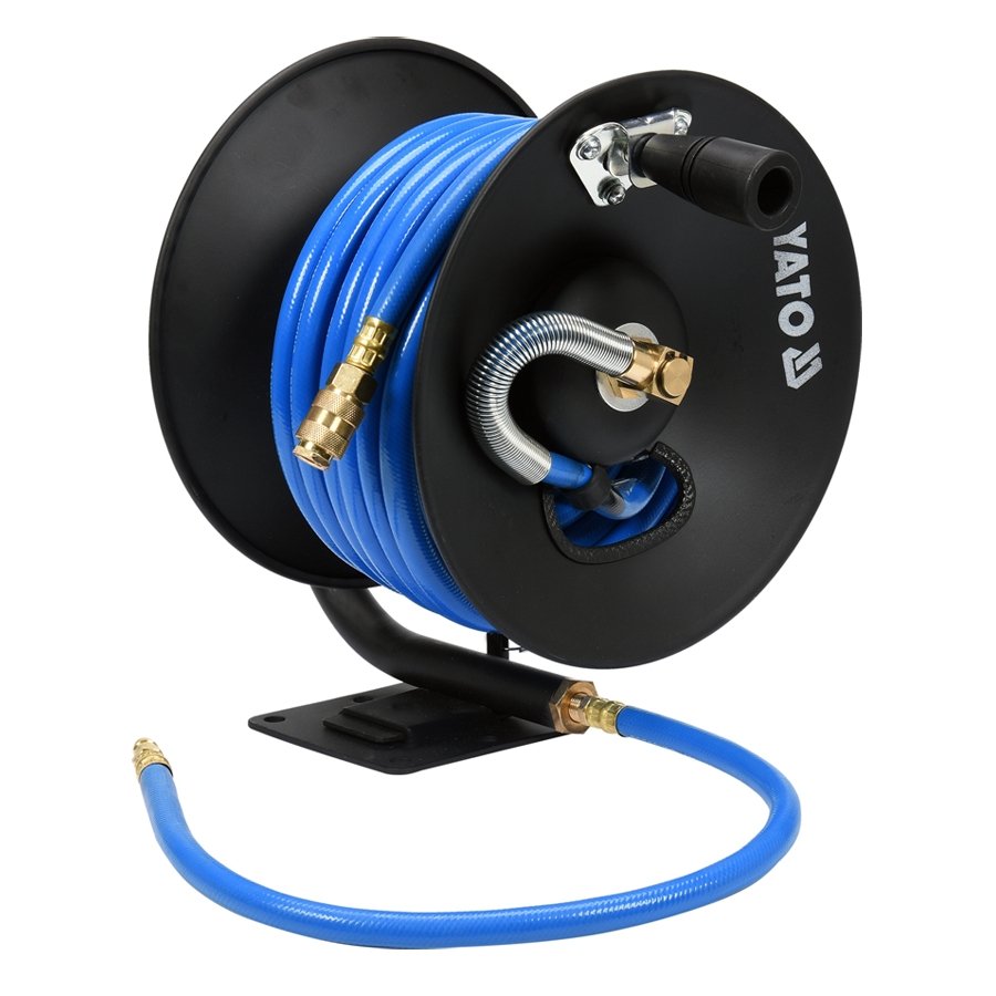 ⬡ Air hose reel PVC Ø10x15mm, 15m (YT24240, YATO)
