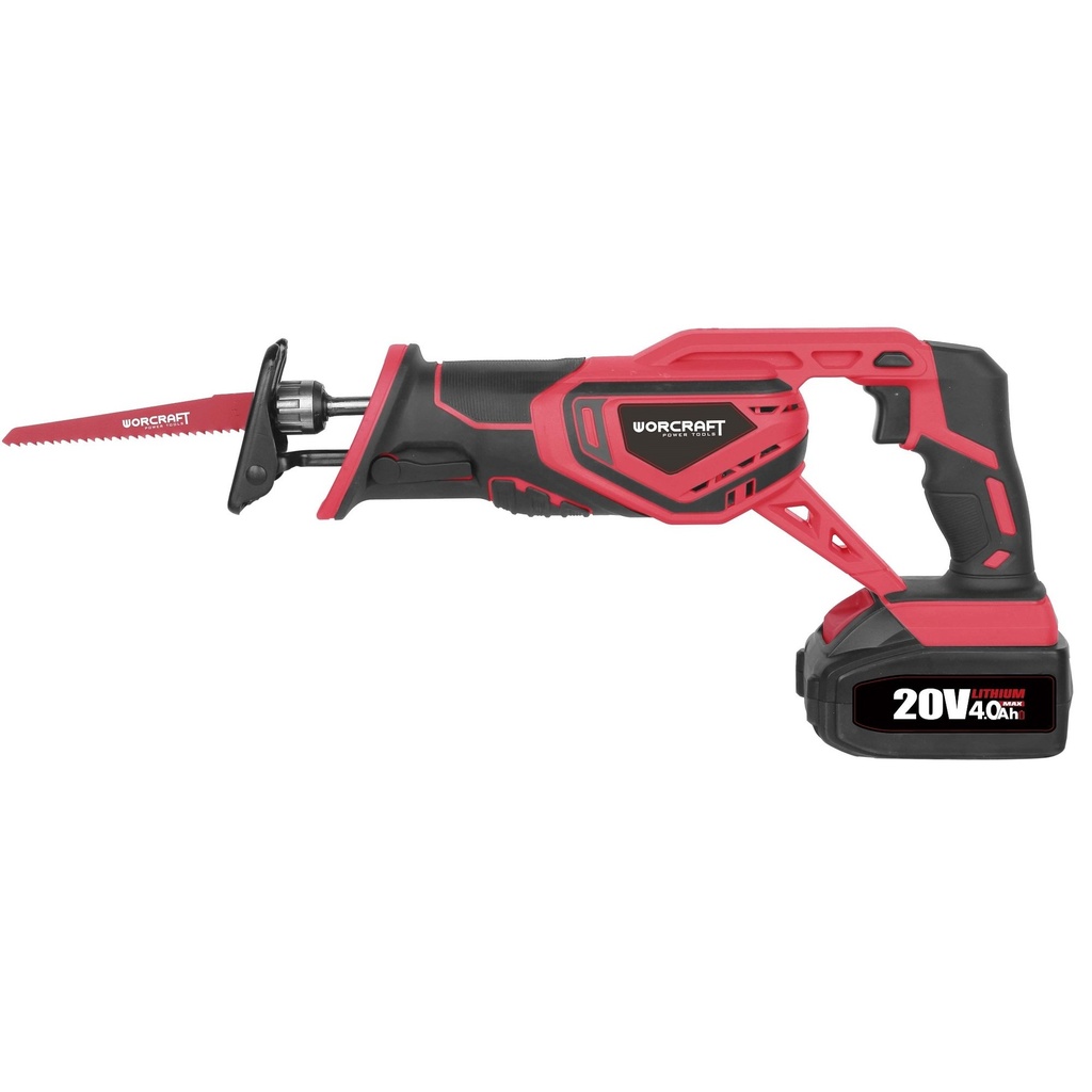 ⬡ Cordless Reciprocating Saw WORCRAFT 20V Li-ion (CSSS20LI, WORCRAFT)