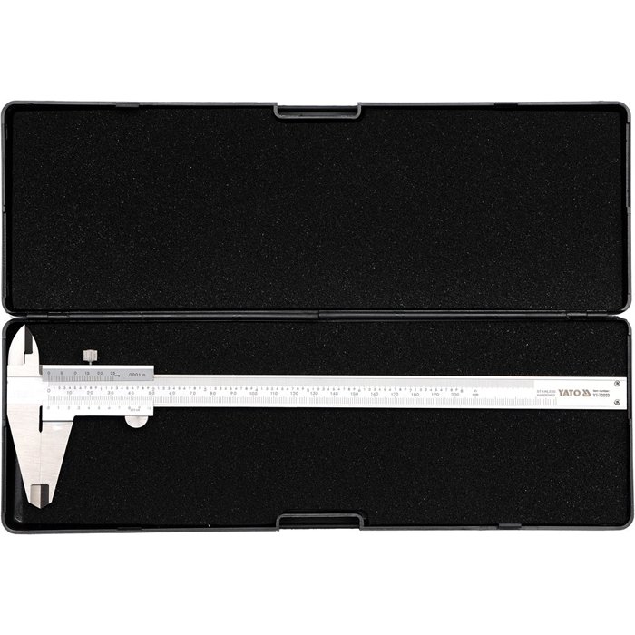 ⬡ Slankmatis 0-200 mm / 0,02 mm (YT72003, YATO)