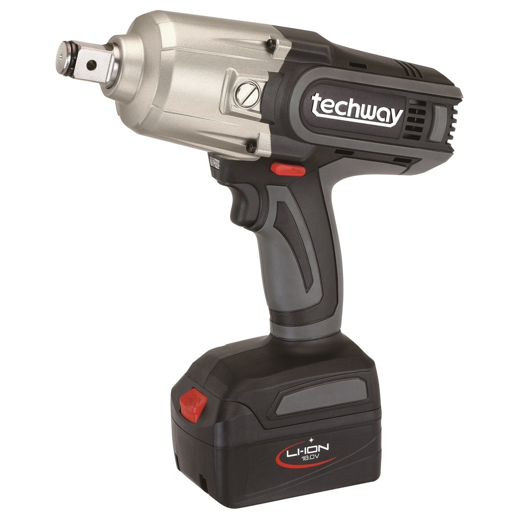 ⬡ Cordless impact wrench 1/2 in. Li-ion 18V (T76811158, TECHWAY)