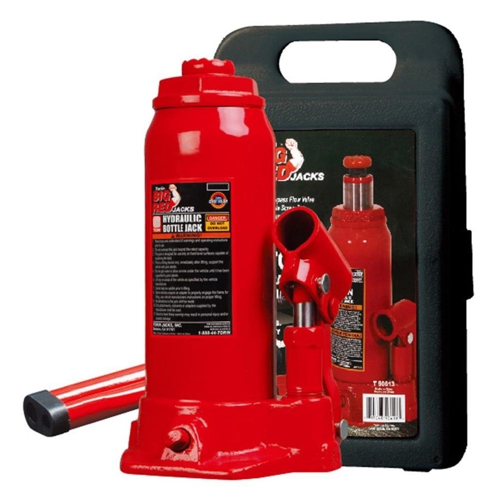 ⬡ Hydraulic welded bottle jack with plastic box 3.0t, Hmin/max-188/363mm (TH90304S, TONGRUN)