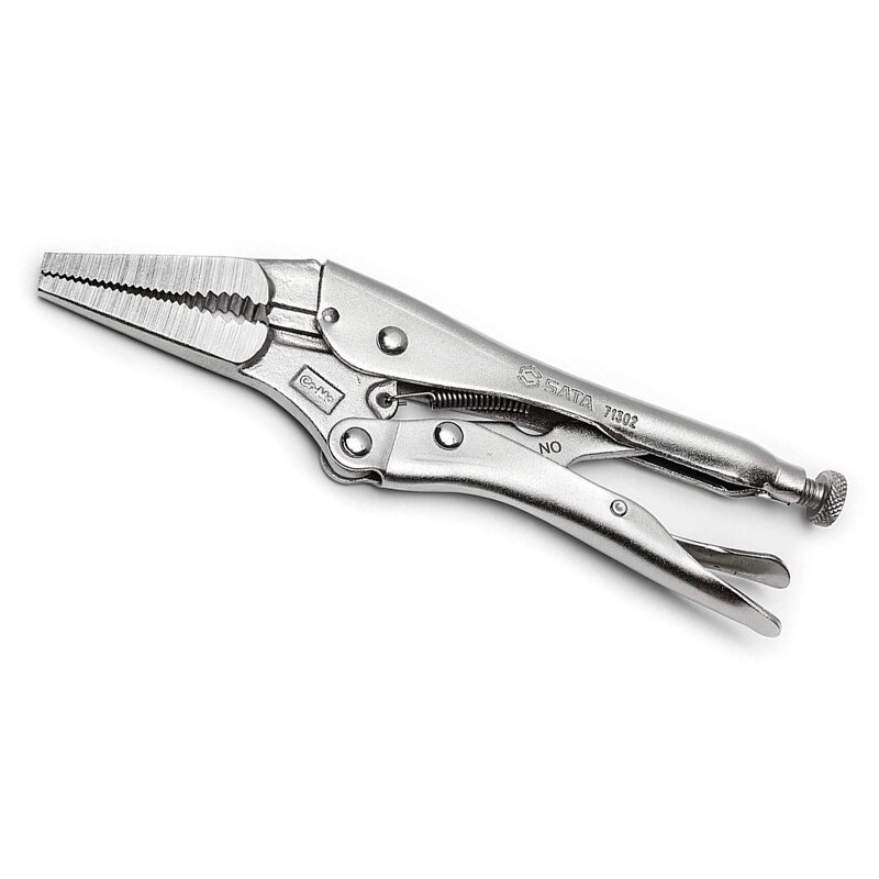 ⬡ Long nose locking pliers 155 mm (S71301, SATA)