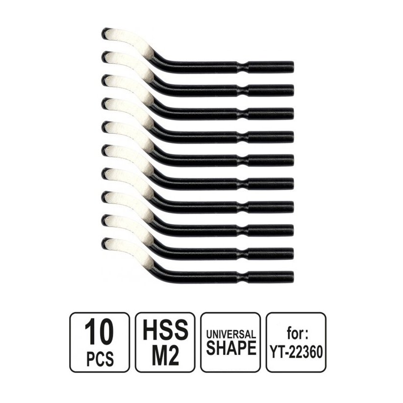 ⬡ Spare blades for deburring tool, 10pcs (YT22361, YATO)