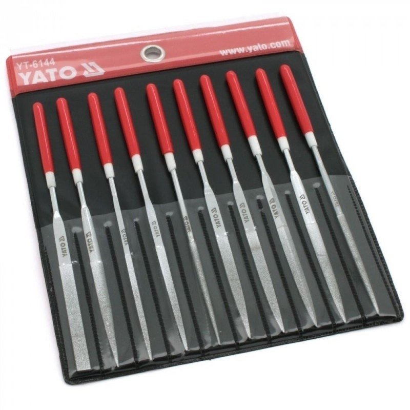 ⬡ Diamond file set (10pcs) (YT6144, YATO)