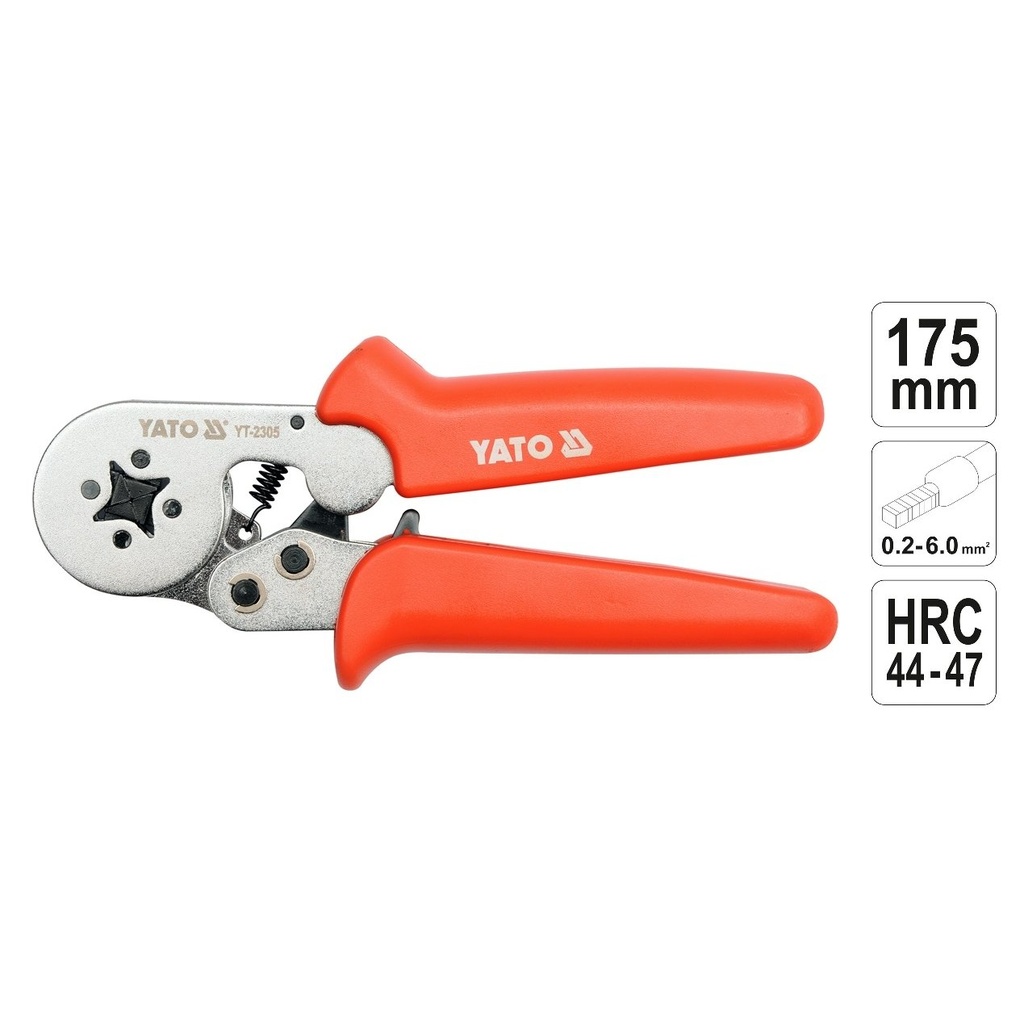 ⬡ Crimping pliers (YT2305, YATO)