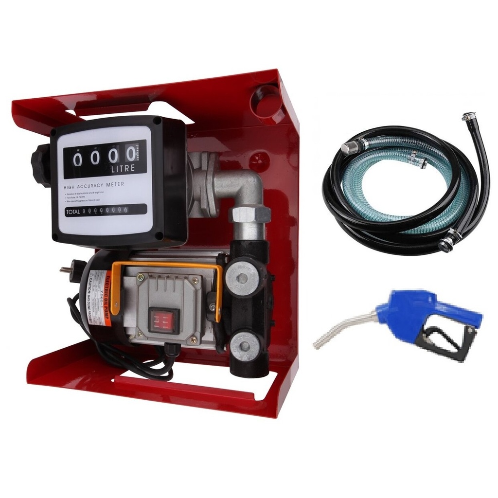 ⬡ Dyzelino perdavimo siurblys 230V (su automatiniu pistoletu) (ACFD60A, AOCHENG)
