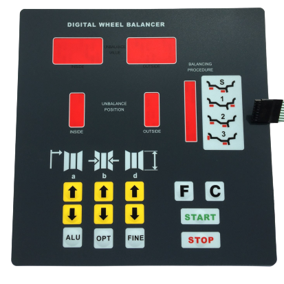 ⬡ Keyboard for PL-1150 wheel balancer. Spare part (KBPL1150AD, PULI)