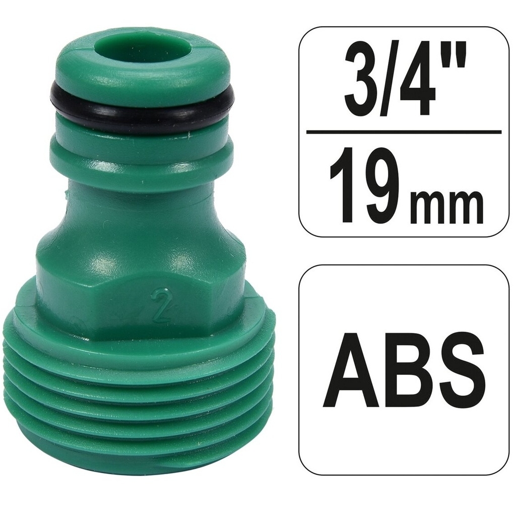 ⬡ Snap-in tap adaptor 3/4" (external thread) (89015)