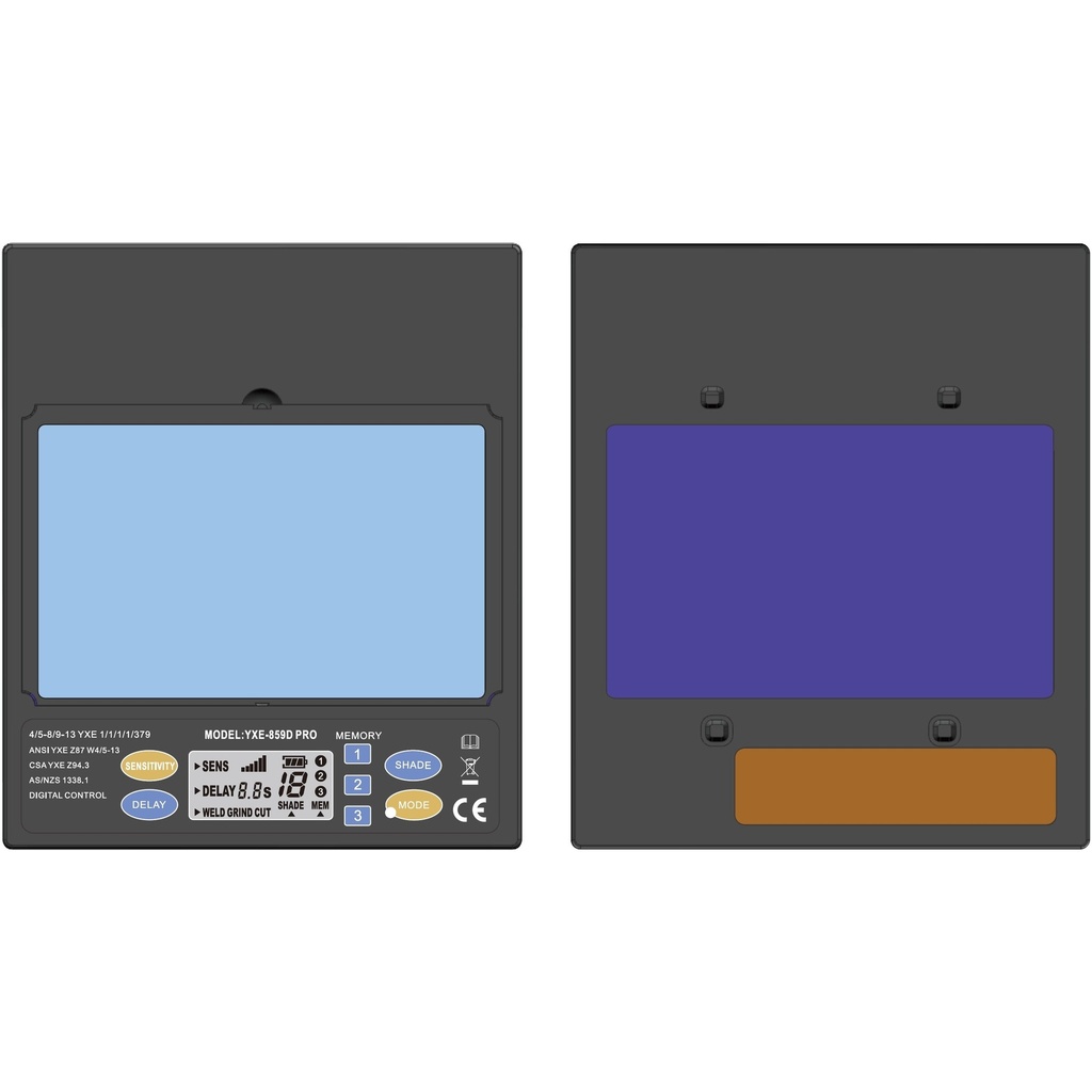 ⬡ Automatinis filtras suvirinimo kaukei, YXE-859D (YXE859D)