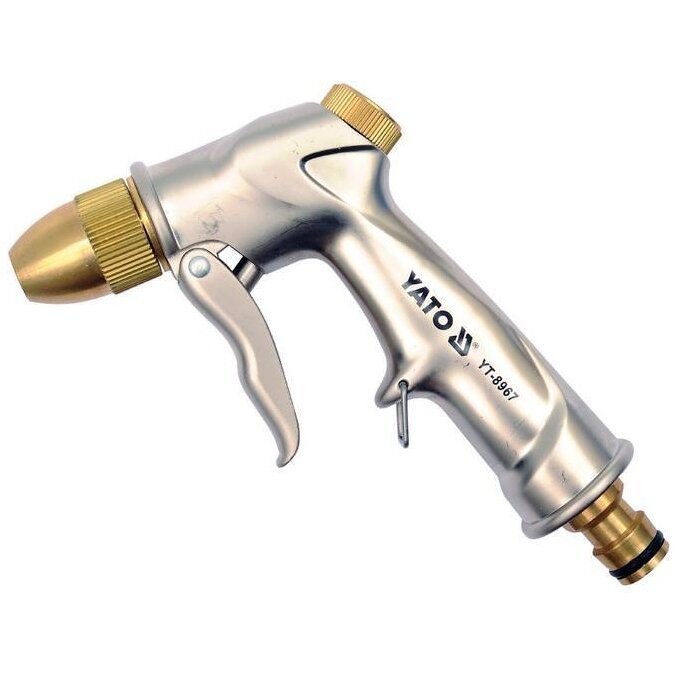 ⬡ Adjustable metal watering spray gun (YT8967, YATO)