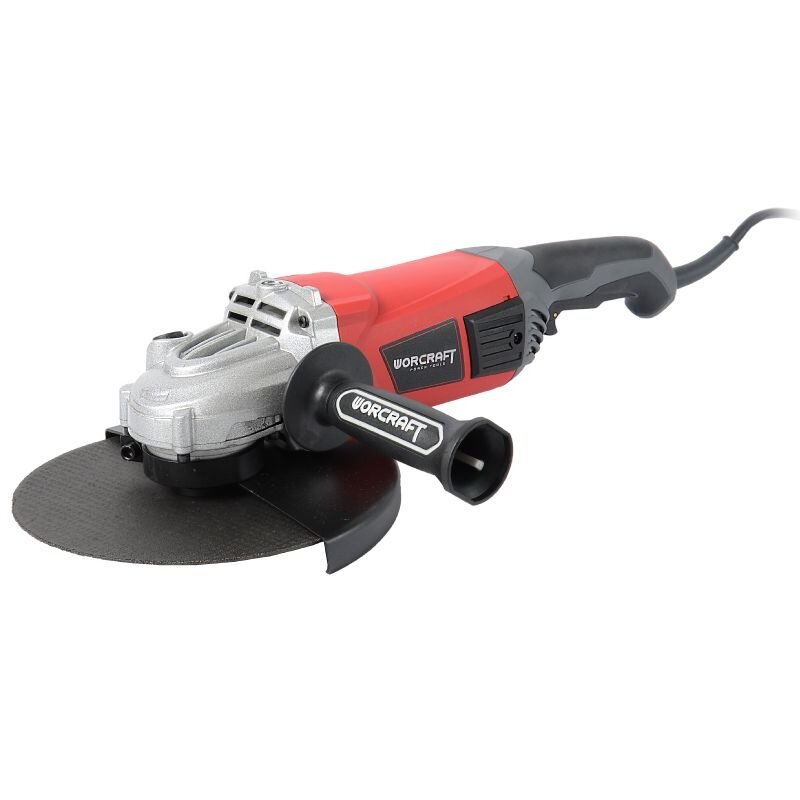 ⬡ Šlifuoklis kampinis 230 mm 2400 W (AG24230H, WORCRAFT)