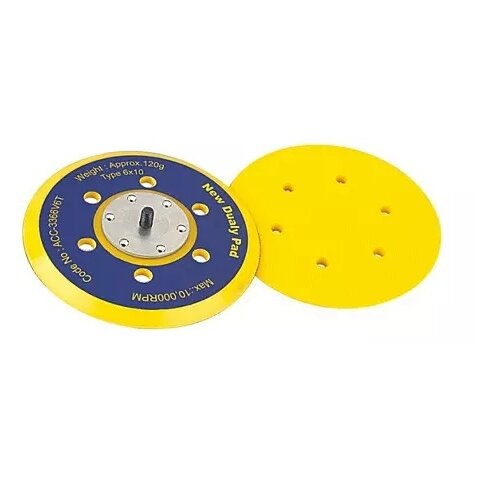 ⬡ Padas kibus 6" pneumatiniam šlifuokliui (SP03, HYMAIR)