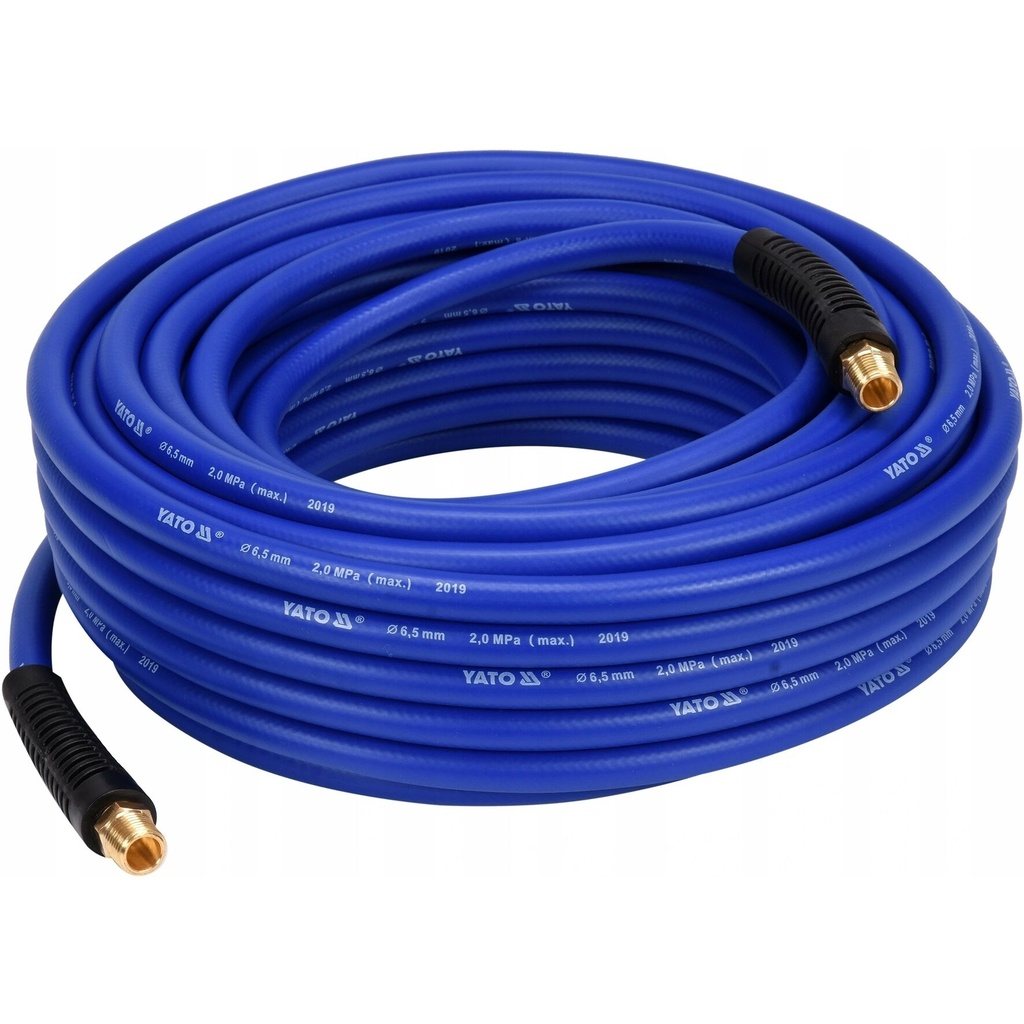 ⬡ Hybrid air hose with external threads 3/8" (Ø12.5x17mm) 10m (YT24236, YATO)