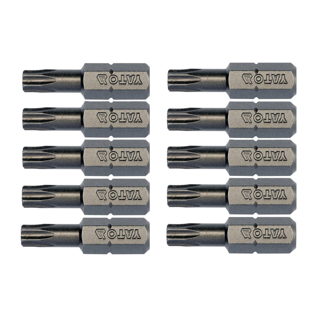 ⬡ 1/4" Dr. TORX bit T25 x 25mm, 10pcs (YT78144, YATO)