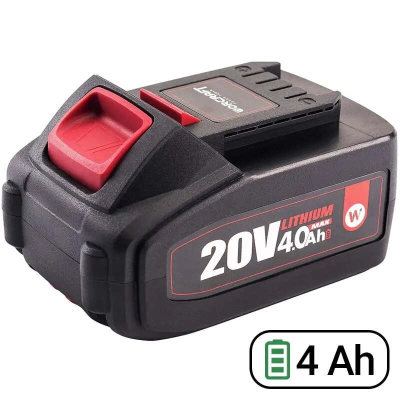 ⬡ Battery for cordless tools WORCRAFT 20V 4.0Ah LI-ION (CLB20V40T, WORCRAFT)