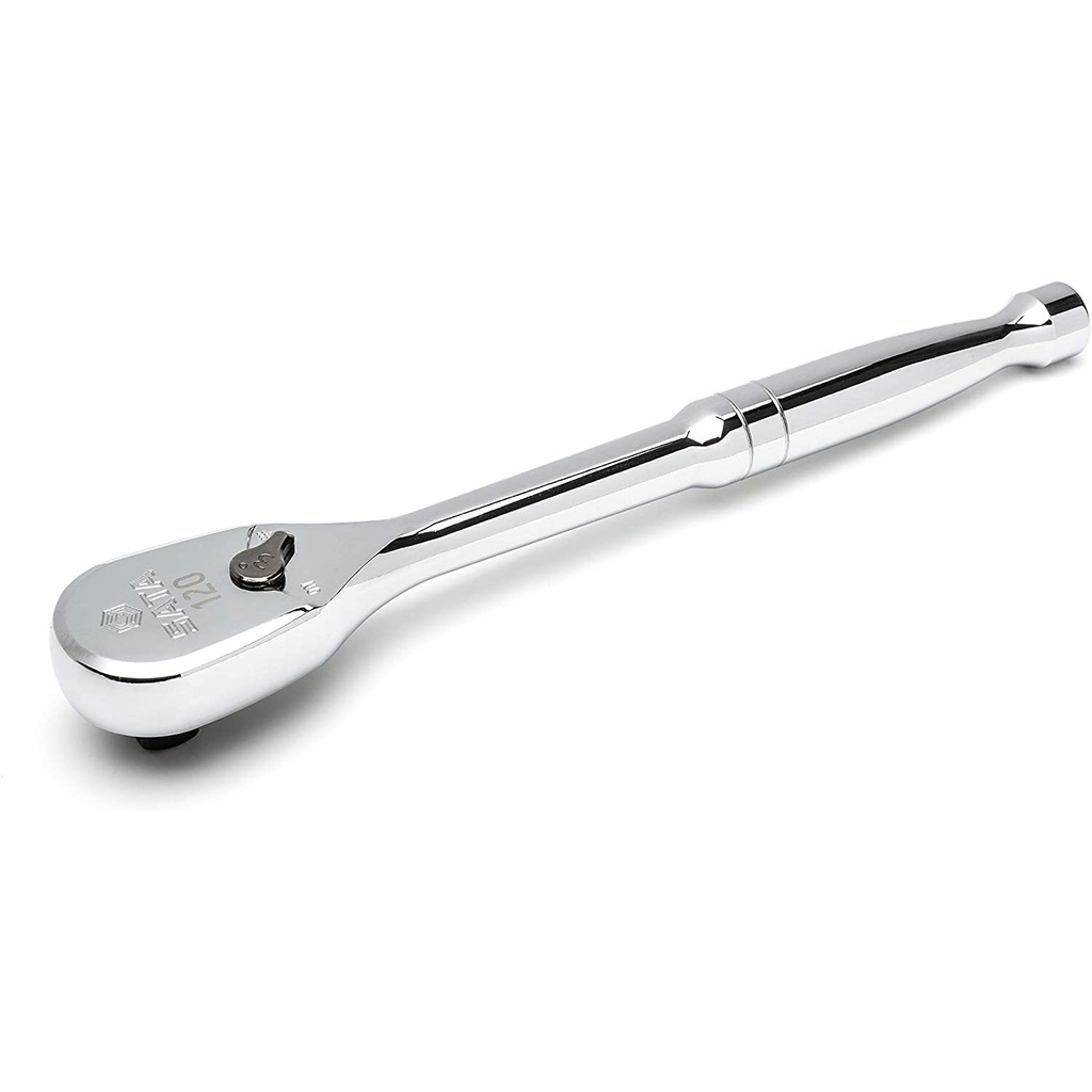 ⬡ 1/2" Dr. Quick-release ratchet (oval head, metal handle), 60 teeth 120P (ST13974, SATA)