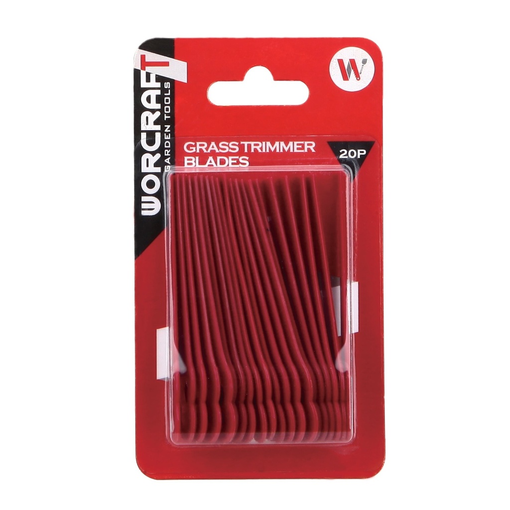 ⬡ Nailoninių peiliukų rinkinys 20 vnt. žolės trimeriui WORCRAFT (CGTS20LI, WORCRAFT)