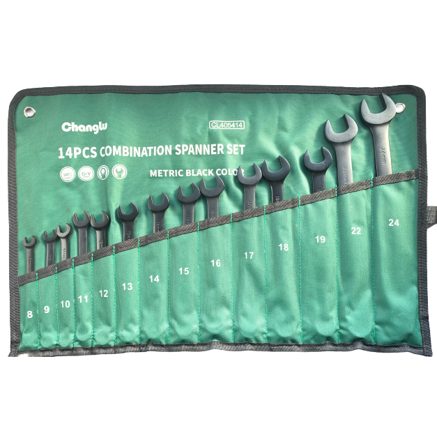 ⬡ Combination wrench set 14 pcs (8-24 mm) (CL405414, CHANGLU TOOLS)