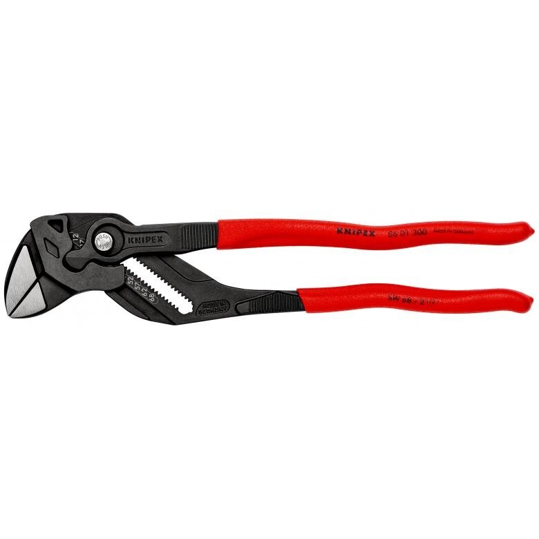 ⬡ Vandens siurblio replės-raktas KNIPEX su fiksavimu 300 mm (8601300, KNIPEX)