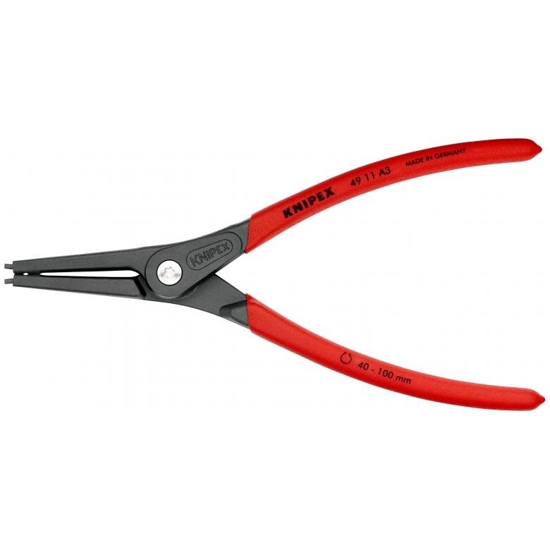 ⬡ Precision circlip pliers. External 225mm (Ø40-100mm) KNIPEX (4911A3, KNIPEX)