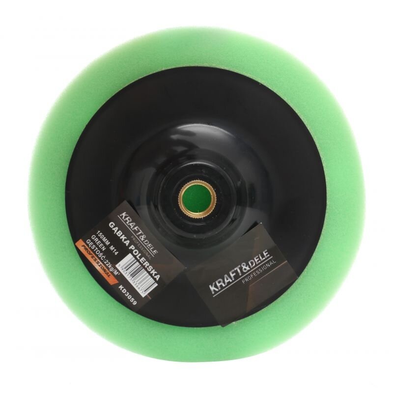 ⬡ Polishing sponge 150mm 22kg / m3 (green) (KD3059)