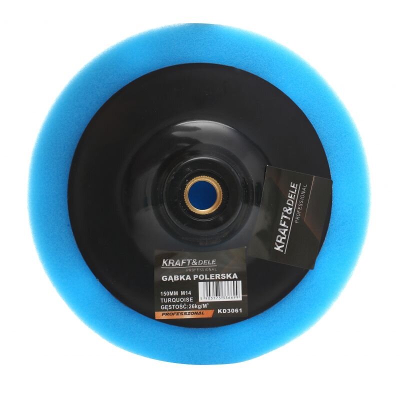 ⬡ Polishing sponge 150 mm, 26 kg/m³, blue (KD3061)