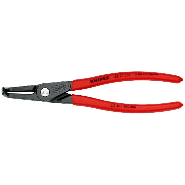 ⬡ Precision circlip pliers. Internal, bent 210 mm (Ø40-100 mm) KNIPEX (4821J31, KNIPEX)