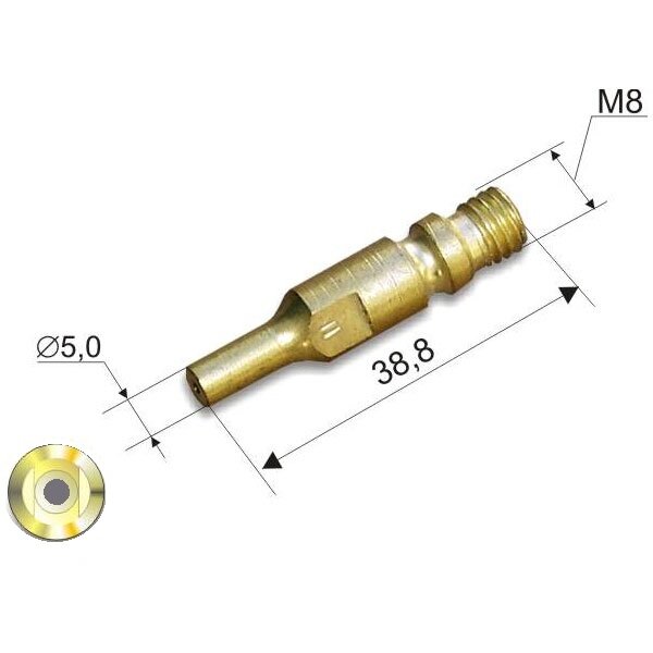 ⬡ Cutting nozzle No.6 (200-300mm) for cutting torch 341 P (341PDMN6, DONMET)